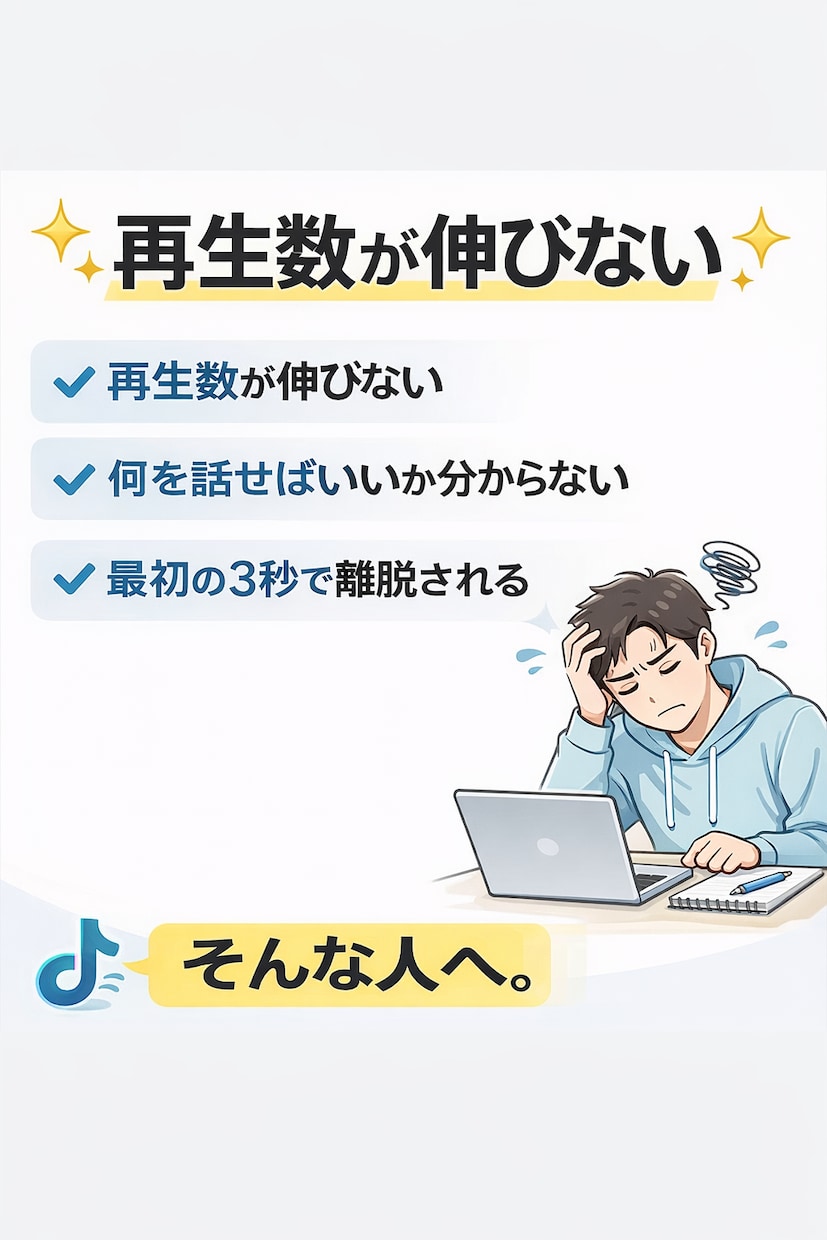 TikTokで伸びる台本構成大全｜例文・フックます 初心者でも再現できる構成設計です。 イメージ2