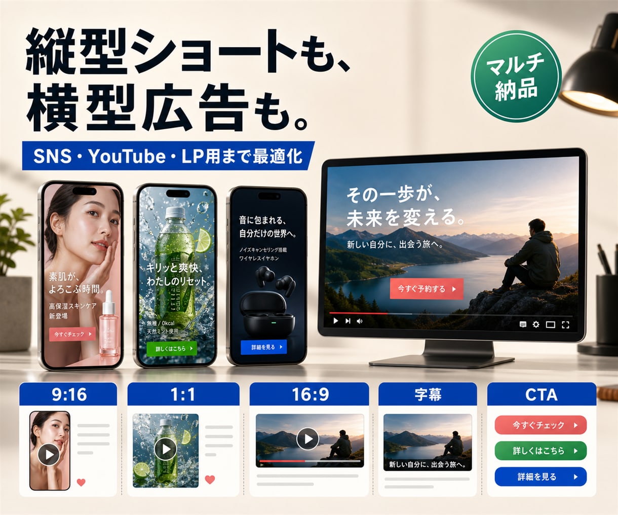 広告・SNS用の動画を高品質に制作します 商品PR・縦型ショート・AI映像対応 イメージ5