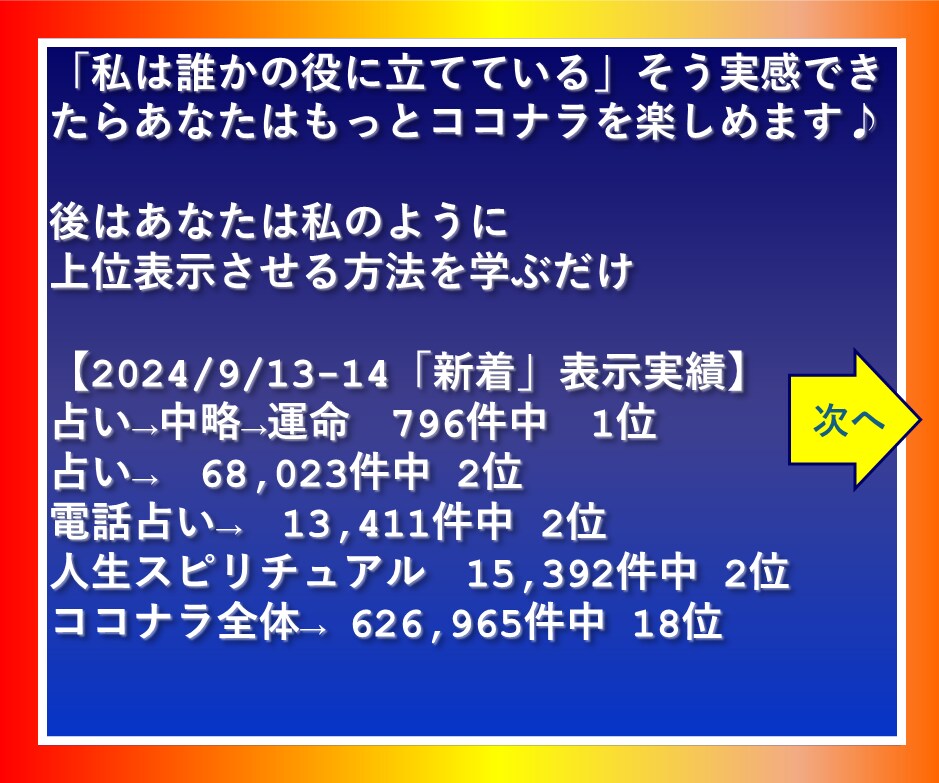 １位獲得！ココナラ初心者占い師の検索対策教えます ココナラ初心者の私でも検索１位を獲れた方法を教えます イメージ5