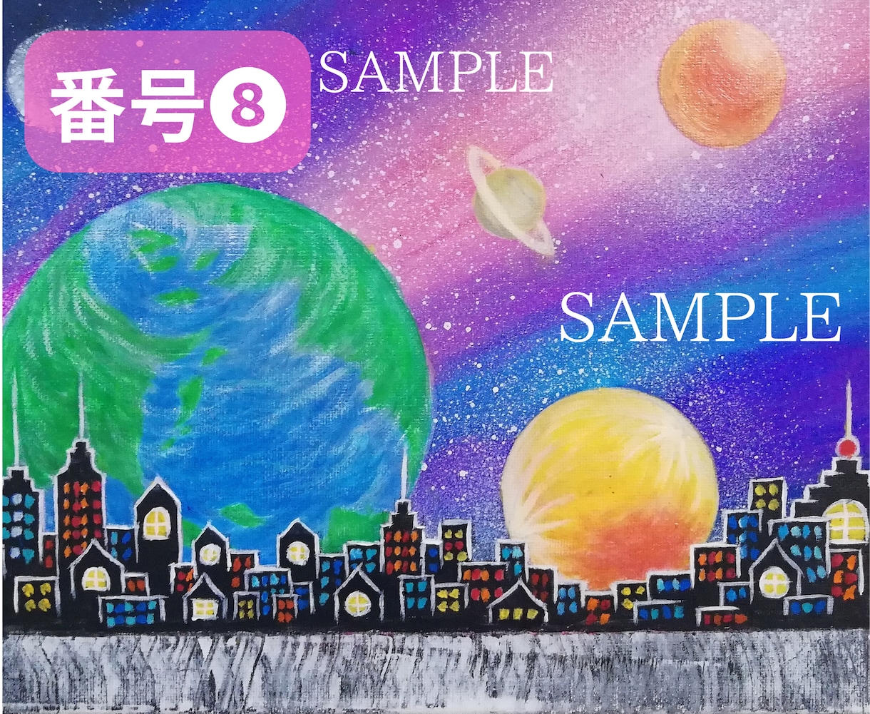 2枚【500円】プロの絵画完成品の画像納品します スプレーアート&キャンバス原画:画像をドンぞ★ イメージ4