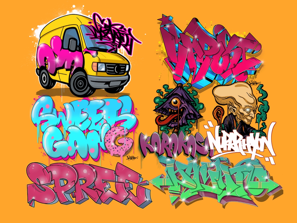 デザイン【最短3日】ストリートアート 描きます 唯一無二の