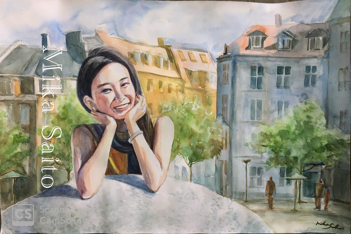 水彩画で写真から似顔絵作成します この道15年のアーティストがあなたの思い出作りをサポート！ イメージ6