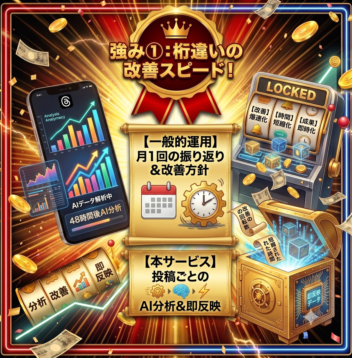 丸投げOK｜スレッズ毎日5投稿をAIで自動化します 投稿作成から分析・改善まで自動。続けるほど伸びる仕組みに イメージ3