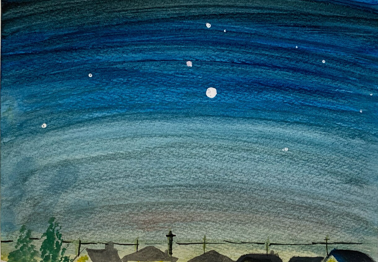 心に残る風景画（海、朝日、夕日、空など）描きます 水彩画を油絵のように描く風景画 イメージ5