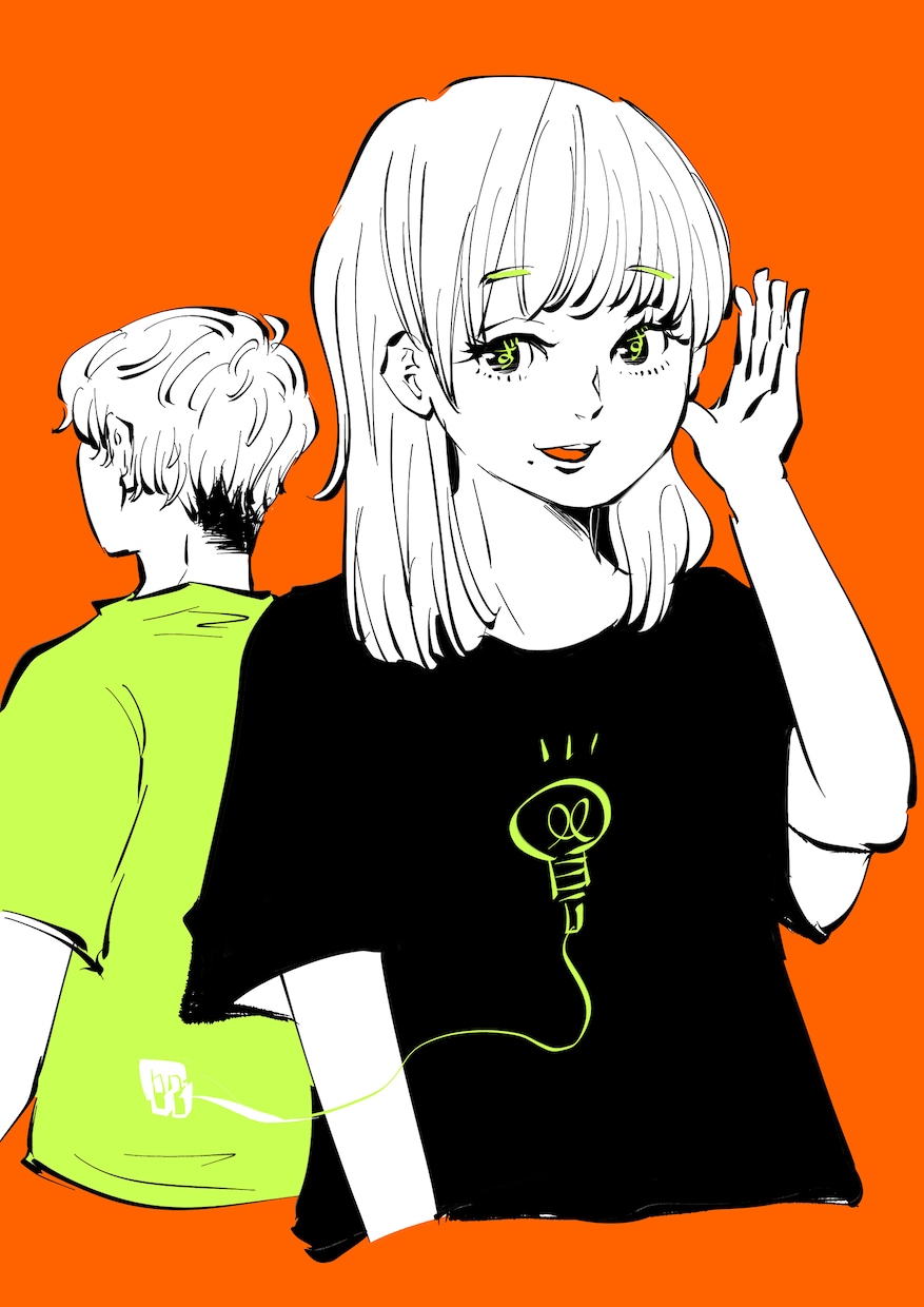 シンプルタッチ単色塗りイラストを作成します SNSアイコンにご利用可能です イメージ2