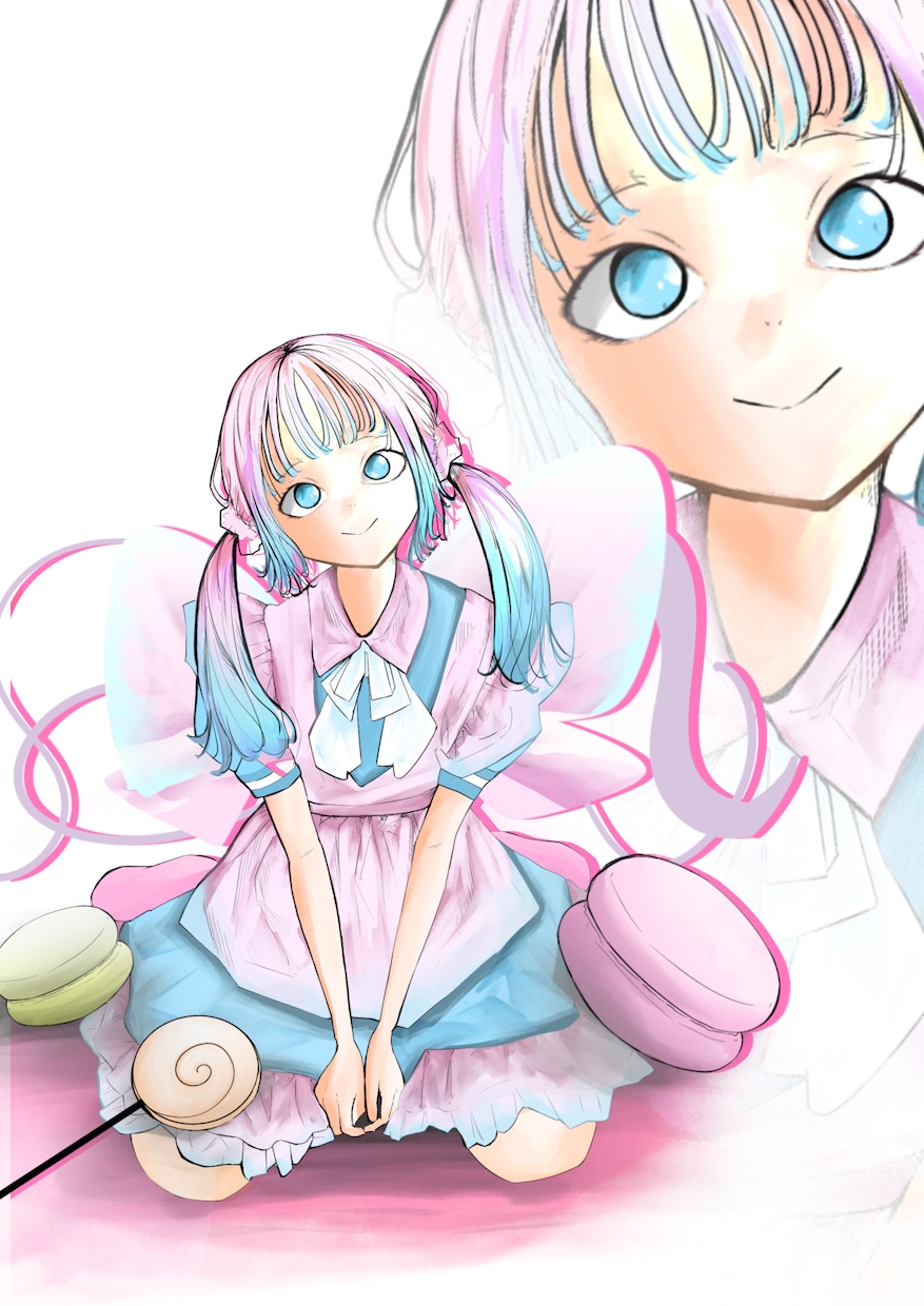 クールなイラスト制作します 【単色背景・色彩強め・クールなオリジナルキャラ】 イメージ9