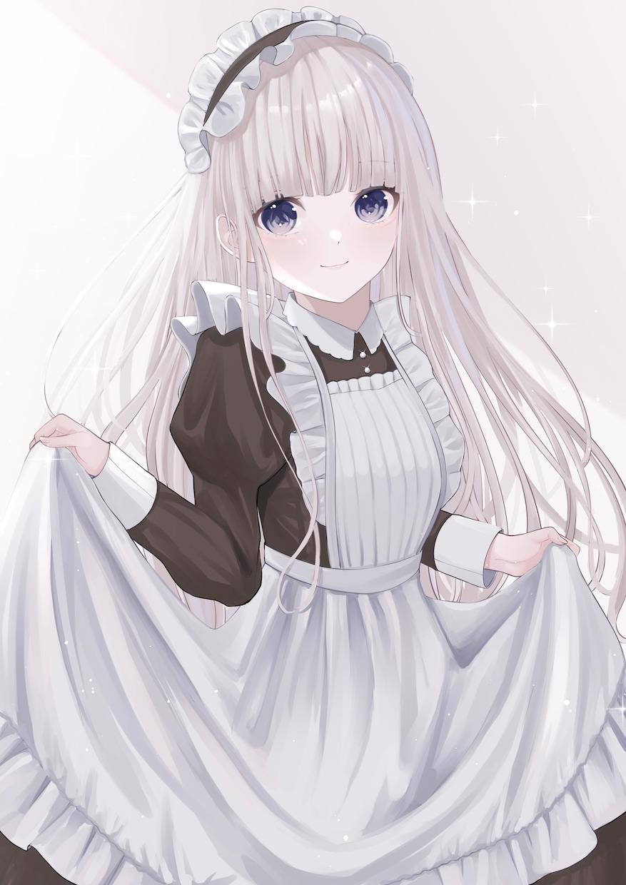 かわいいキャラクターの一枚絵描きます 儚くキラキラした雰囲気のイラストをお求めの方はぜひ！ イメージ2