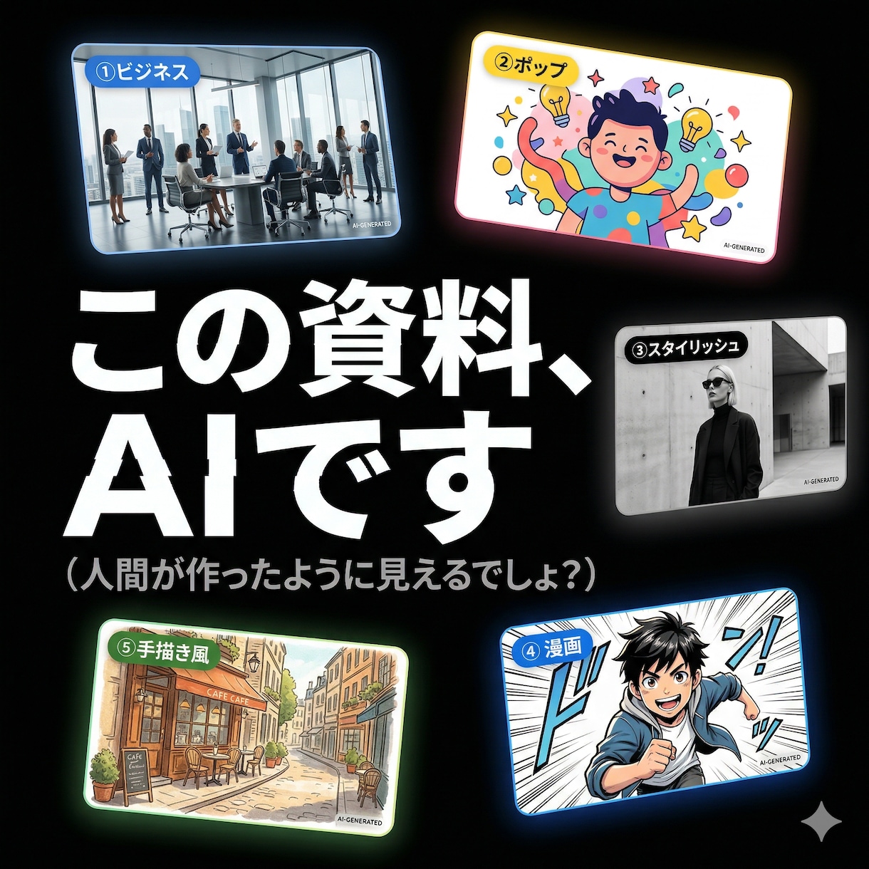 漫画風も！AIを使ったプロ級の資料の作り方教えます 資料作成はもうAIに丸投げ。5分で終わる最強テンプレ一式 イメージ6