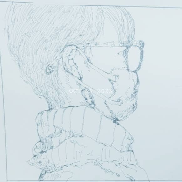 あなただけのオリジナル似顔絵描きます どこか味のある不思議なタッチで描きます。 イメージ3