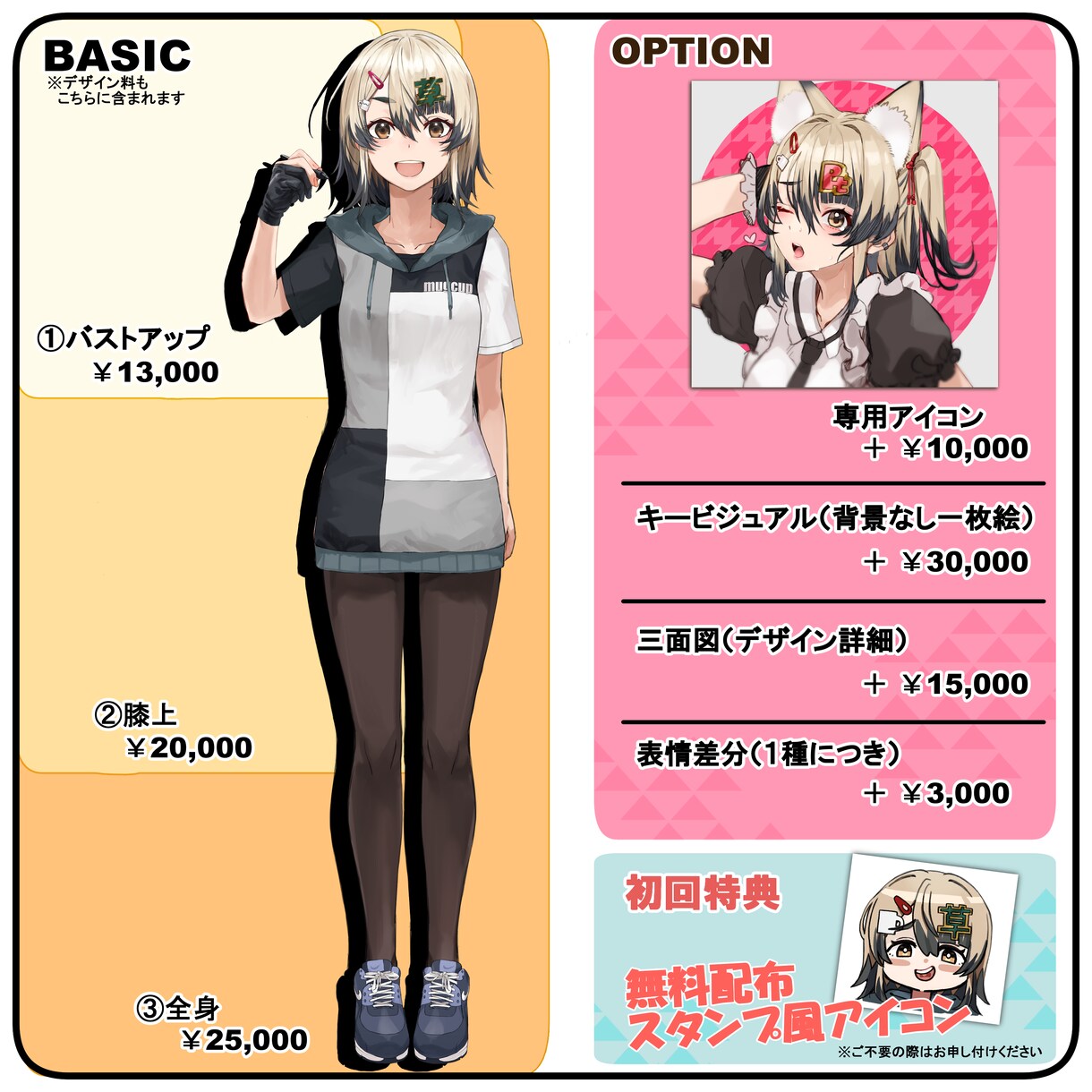 キャラクター立ち絵制作します 商業利用から個人利用までご対応します！！ イメージ2