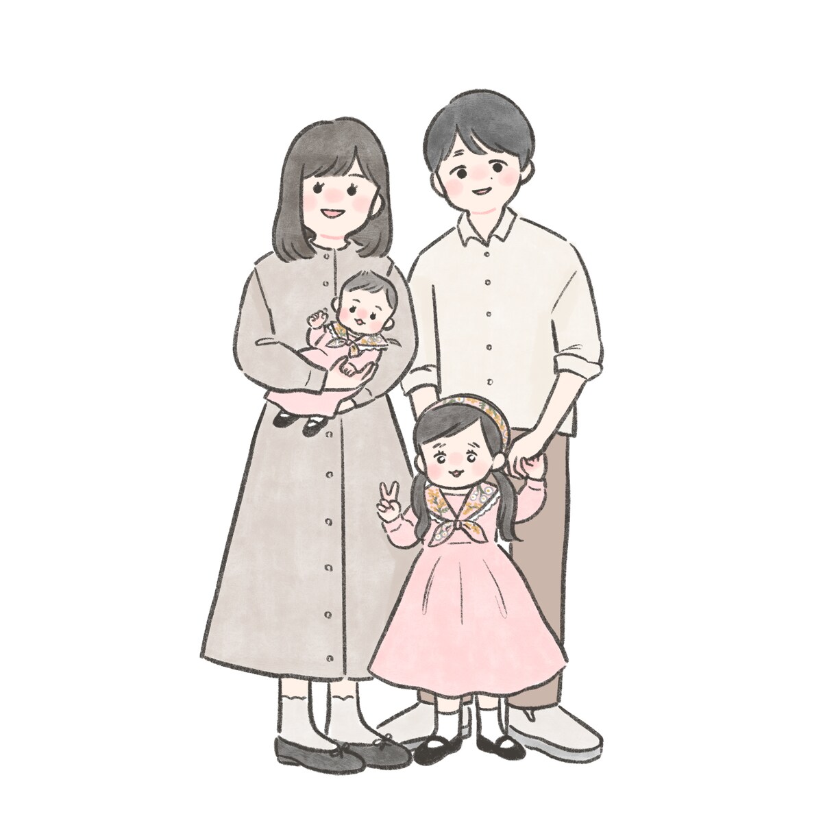 ゆるい全身イラスト描きます 似顔絵だけど似すぎないちょうどいいゆるさの似顔絵です！ イメージ9