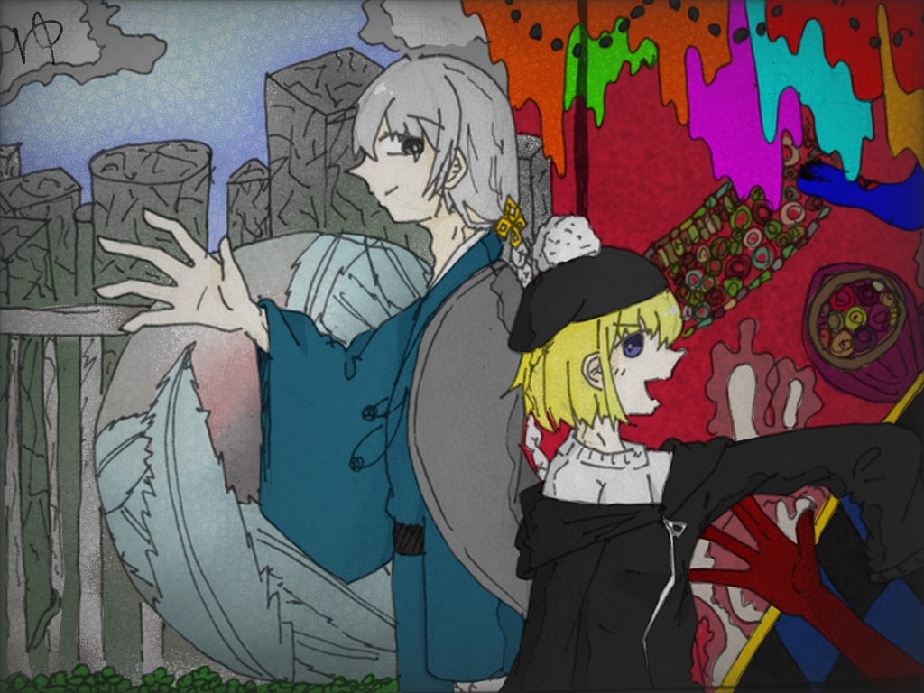 味のあるアナログイラストを描きます 暗い雰囲気から明るい雰囲気までお任せ下さい イメージ2