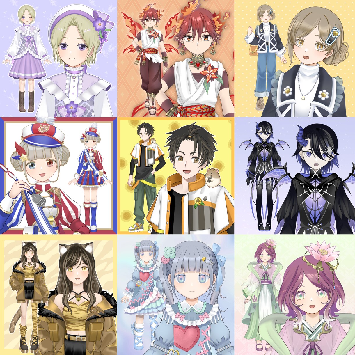 Vtuberモデル一括制作します イラストからモデリングまでまとめて制作します イメージ5