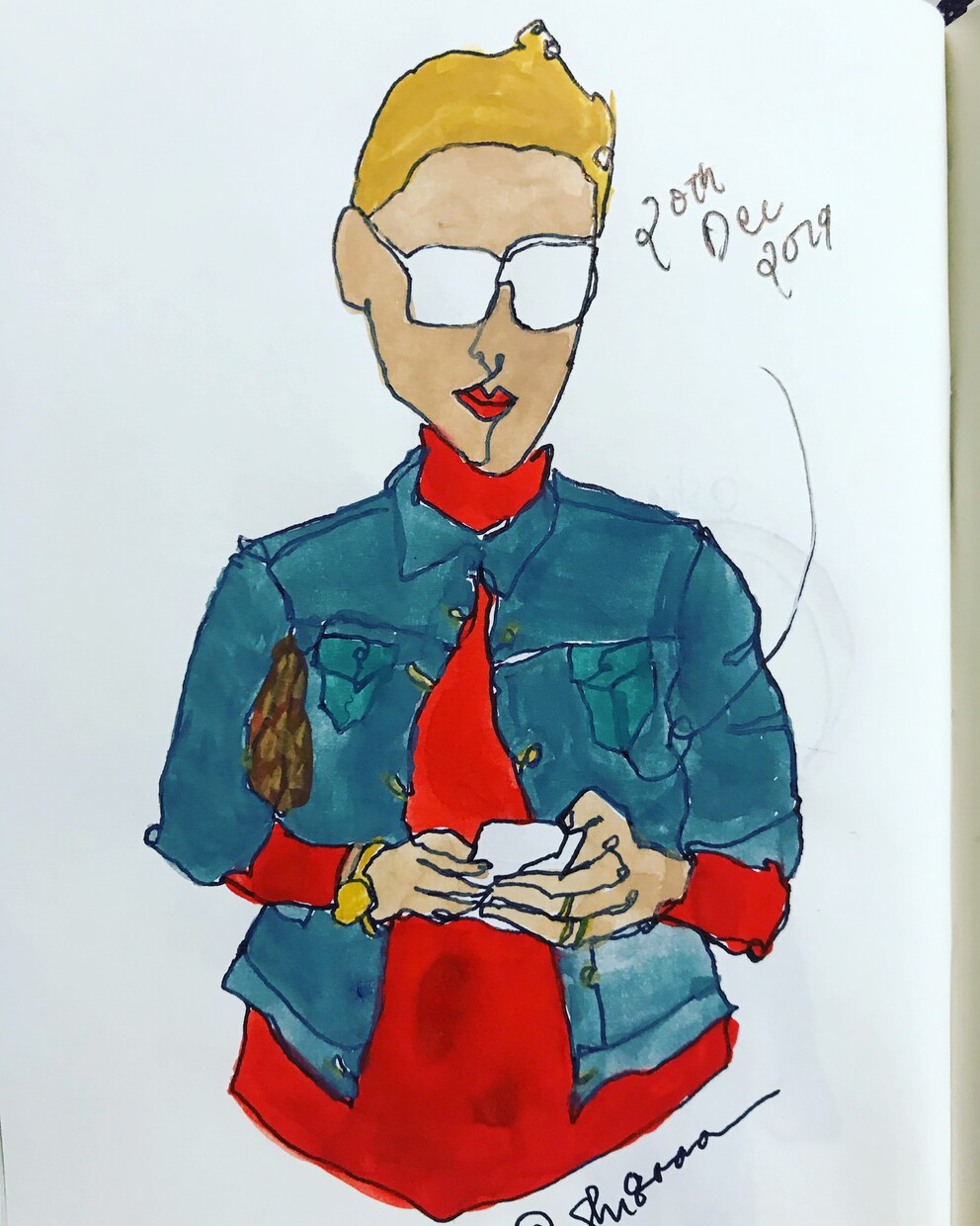 シンプルでお洒落アートなイラスト描きます カフェ、レストラン、アートなイラストが必要な時に イメージ2