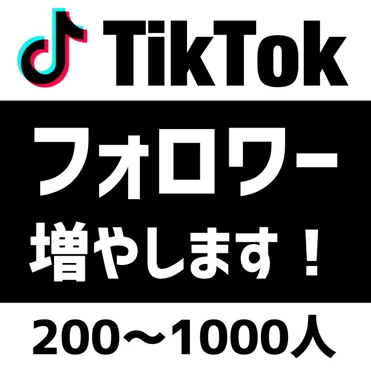 TikTokのフォロワー+300まで宣伝します ティックトックのフォロワー300人宣伝！ イメージ1