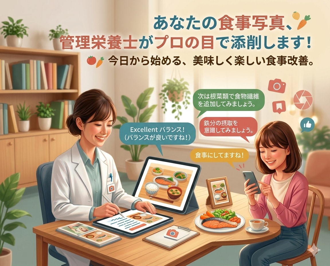 あなたの食事、添削します 食事の写真を見て、改善点をお伝えます♪ イメージ2