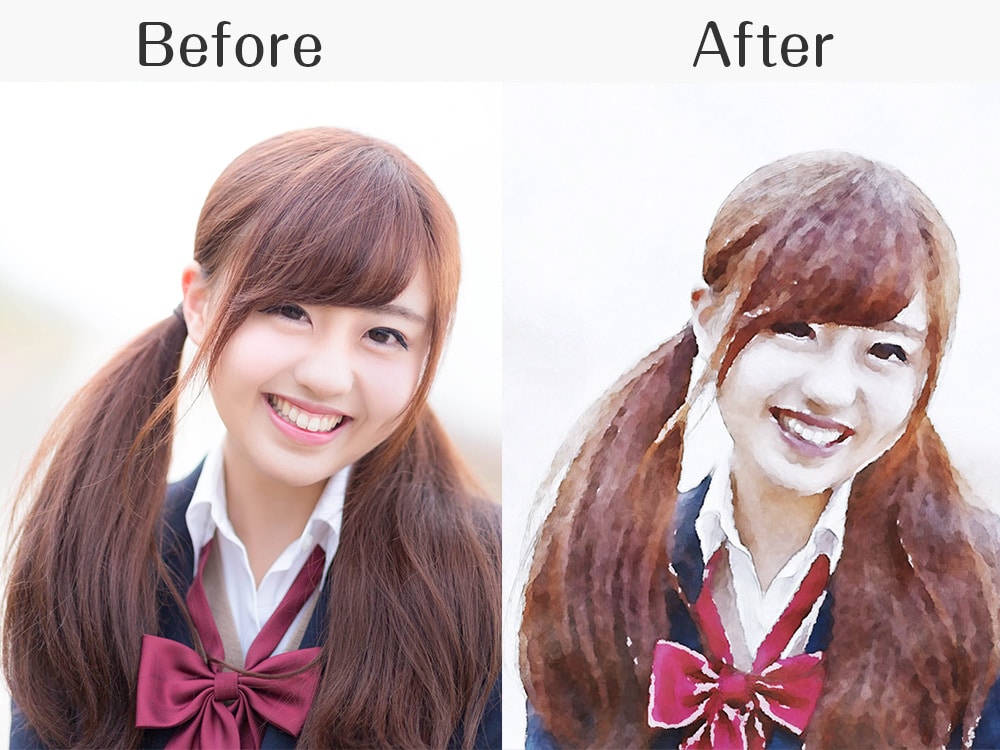 似顔絵作成します 水彩画風の柔らかいタッチ！24時間以内納品！風景画も可 イメージ3