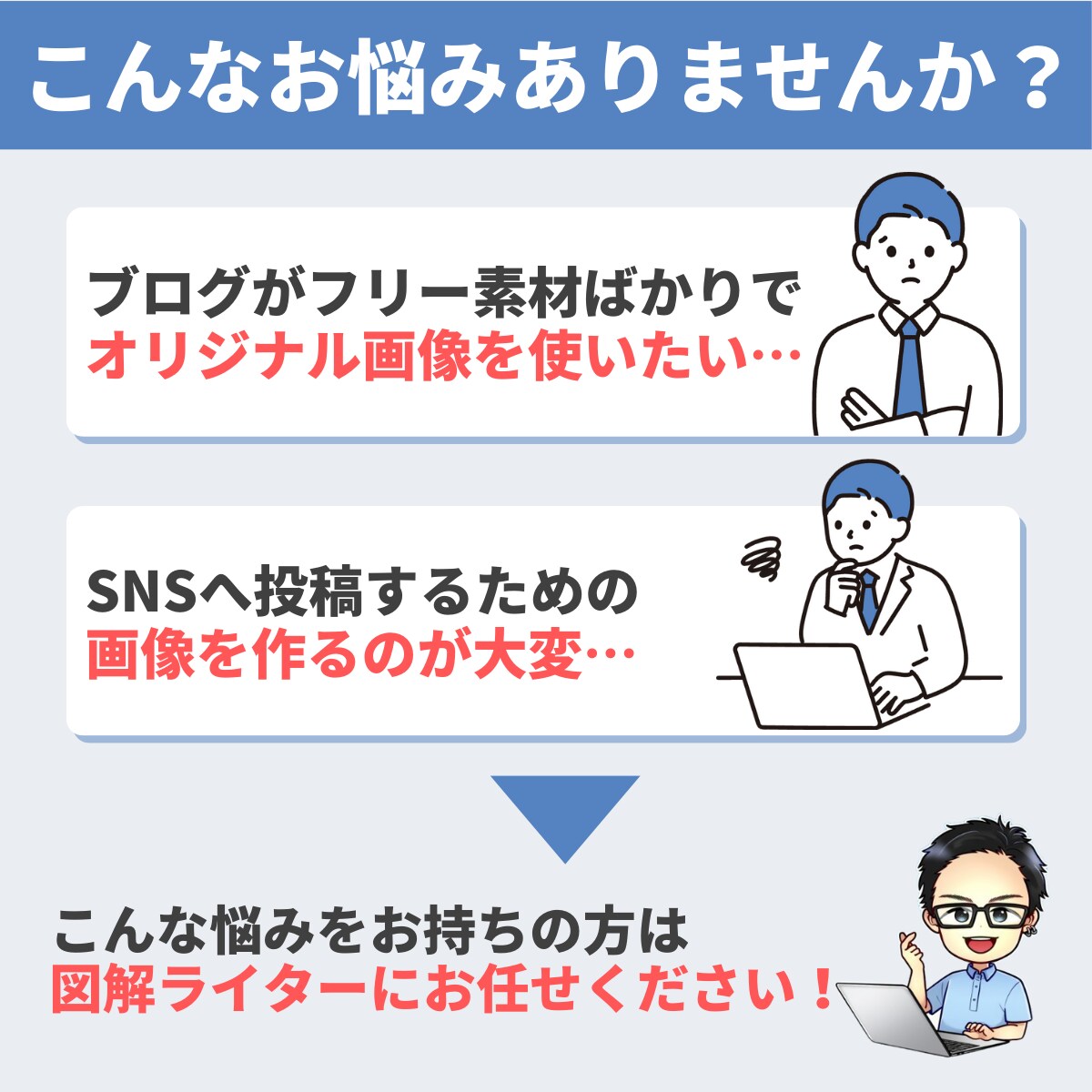 ライター経験活かし的確でわかりやすい図解を作ります ブログやSNSなど図解制作全般をおこないます！ イメージ2