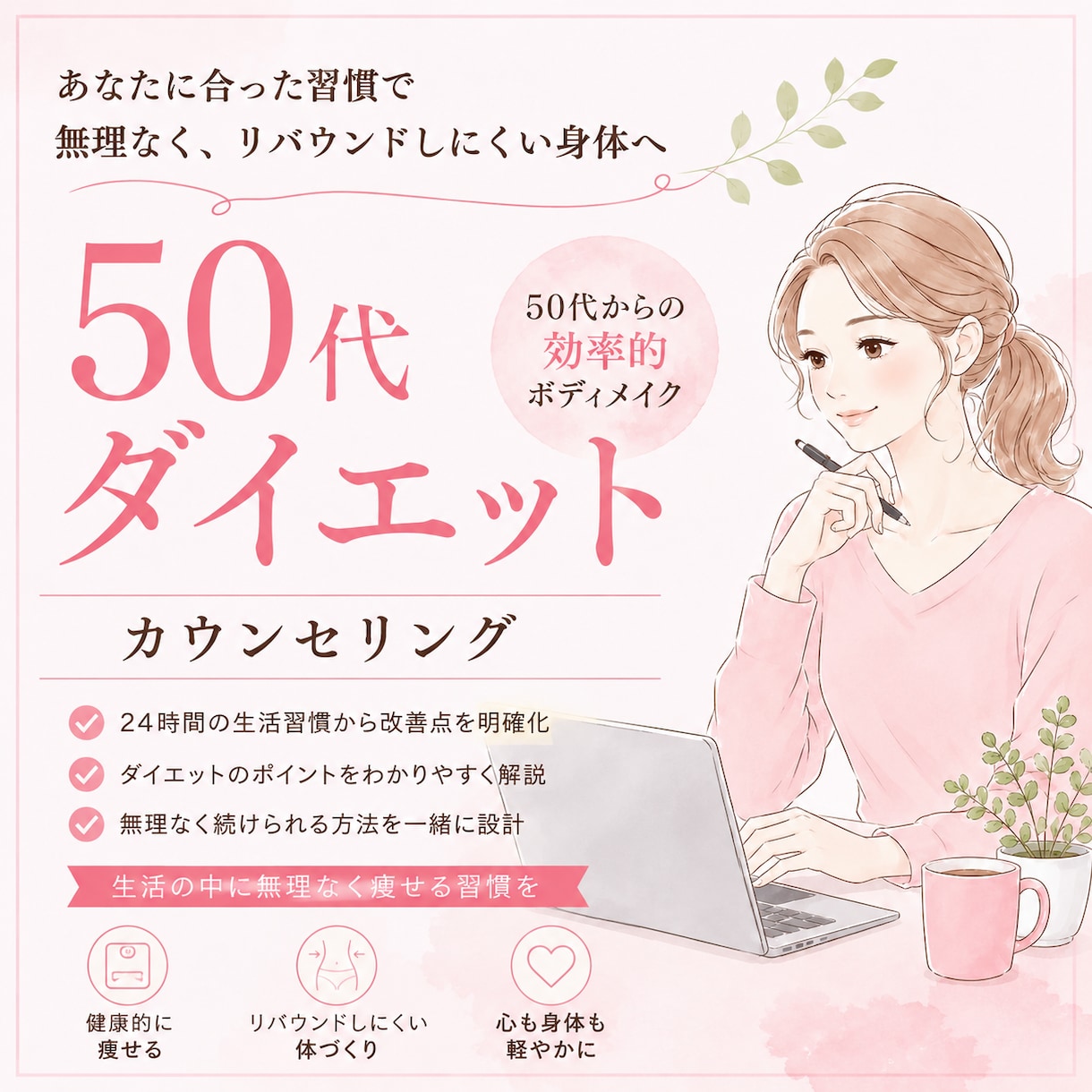 50代のダイエットはこれ一択ます 誰でも簡単に習慣化できるダイエット＆ボディメイク イメージ1
