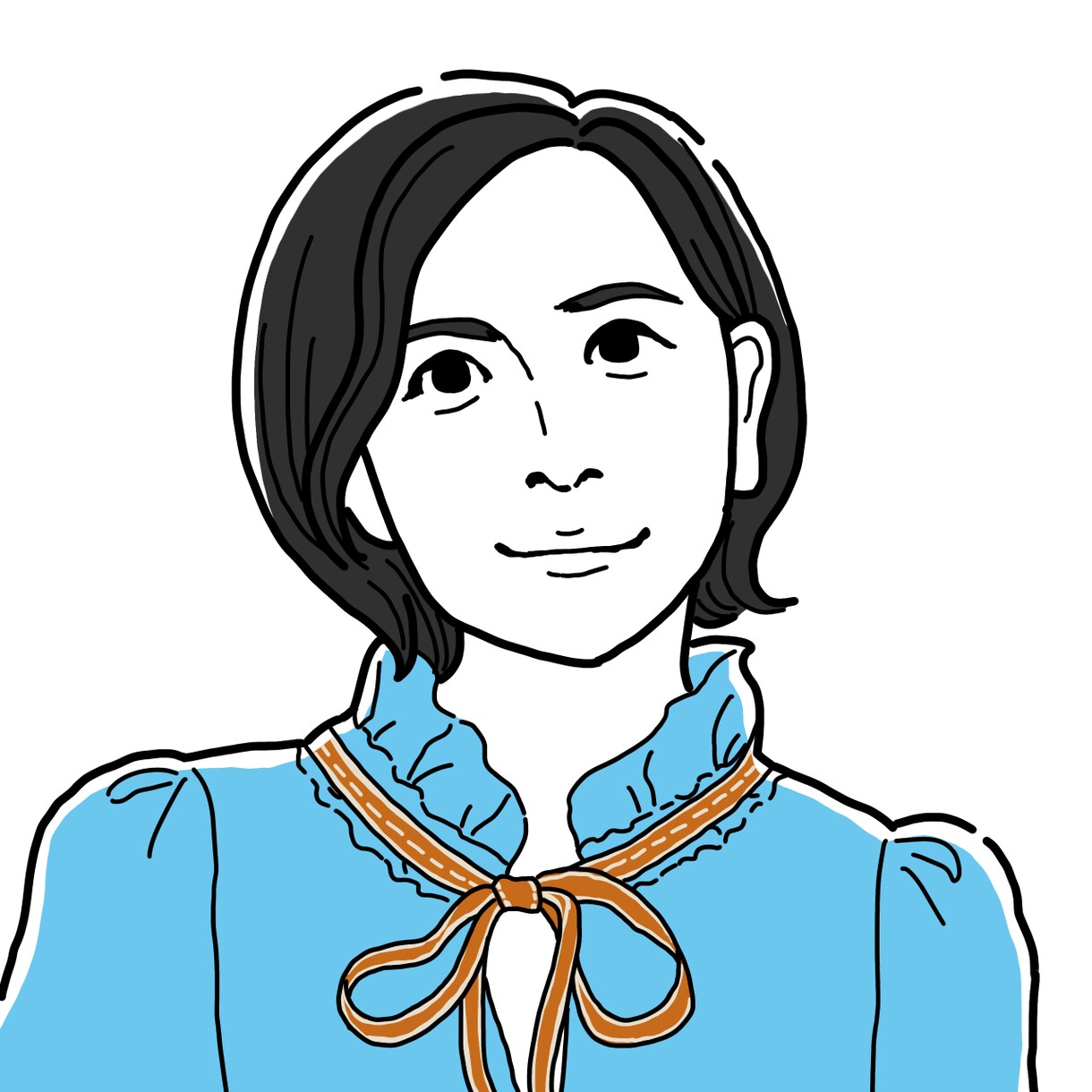 胸上アイコン用！カッコイイシンプル似顔絵描きます お値段単色モノクロ千円！ステッカーにしたいほどカッコイイ◎ イメージ9