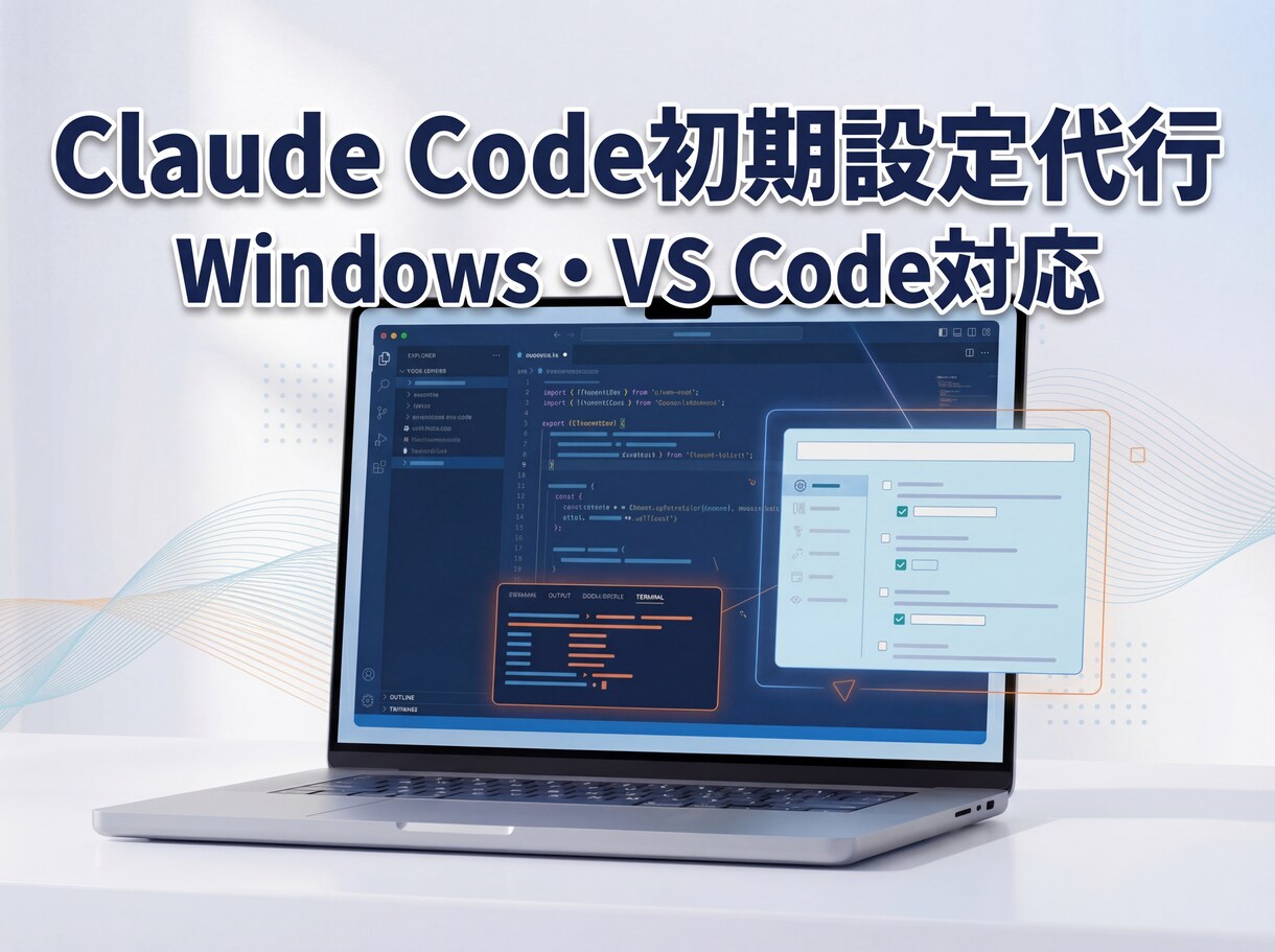 Claude Code初期設定代行します Windowsでも安心の初期設定代行 イメージ1