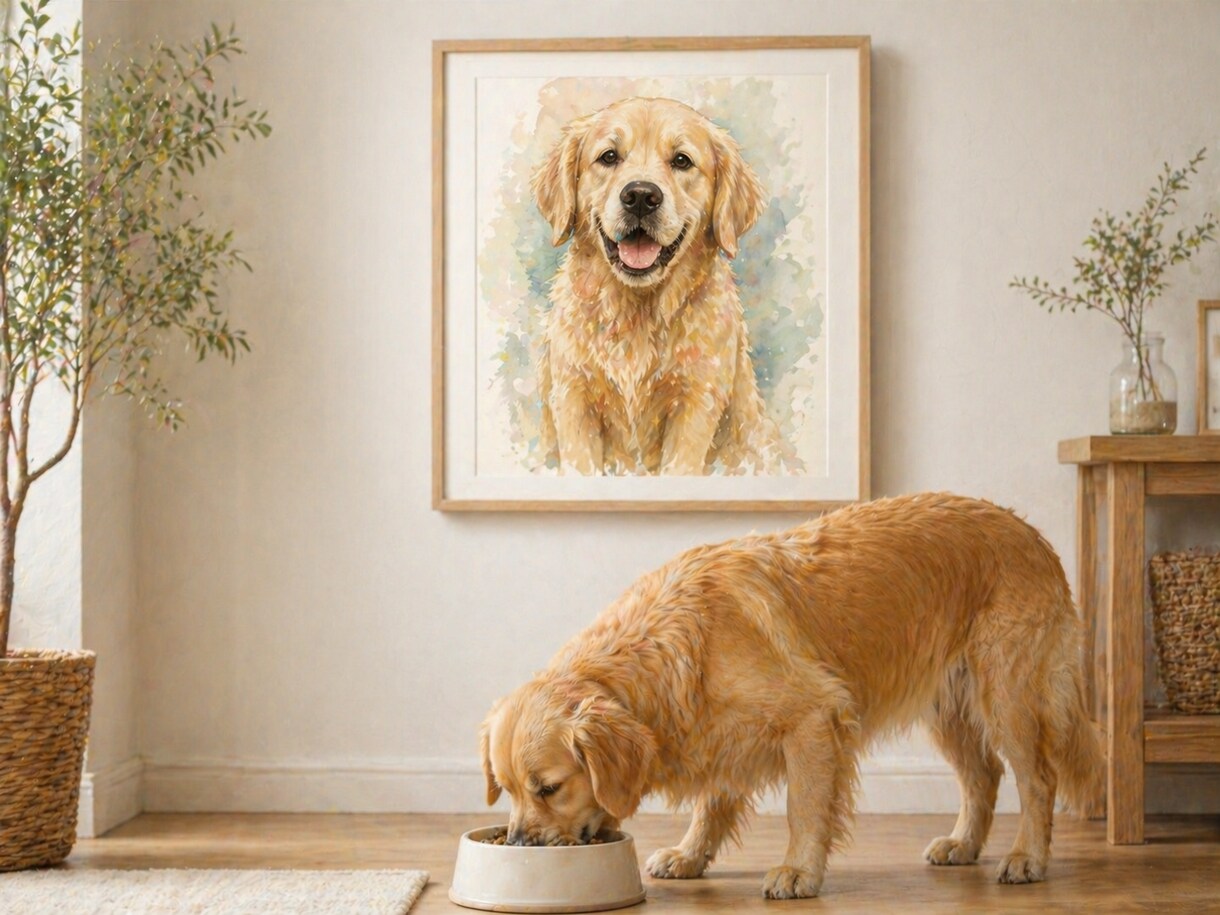 ペット絵｜飾りたくなる柔らかい水彩画を描きます 思い出の一枚をやさしい雰囲気のイラストに仕上げます。 イメージ3
