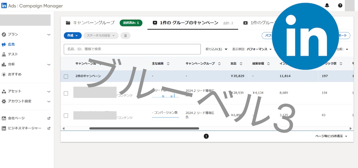 LinkedIn広告設定します B to B/海外顧客獲得のための設定 イメージ2