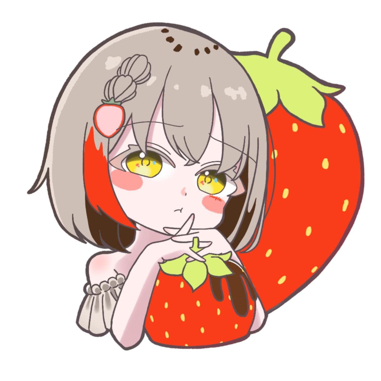 キュートでまんまるおめめのちびキャラ描きます バストアップから全身までキュートなちびキャラを描きます！ イメージ7