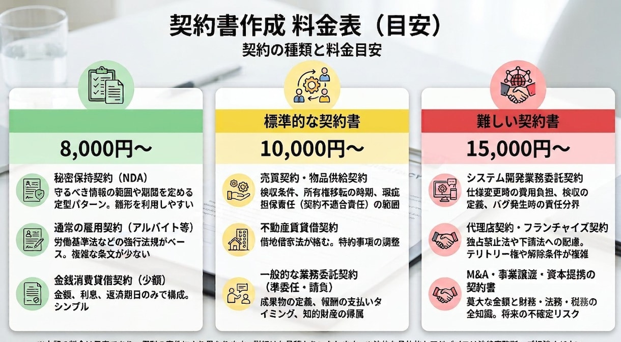 行政書士が契約書を作成します 契約書の作成はおまかせください！ イメージ2