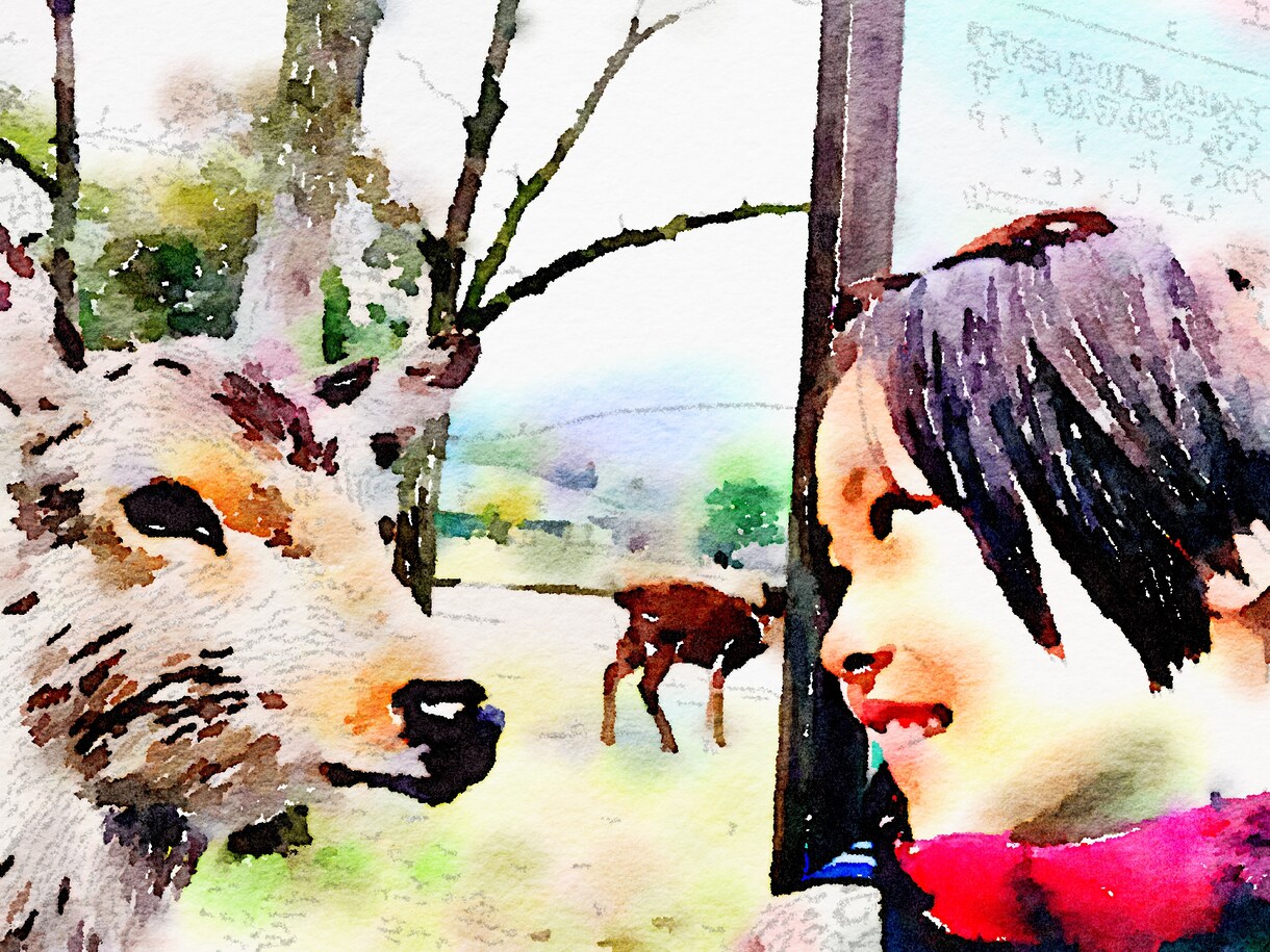 あなたの写真を【そのまま】水彩画風に加工します 素敵な思い出をいつもと違った特別なワンショットへ イメージ2
