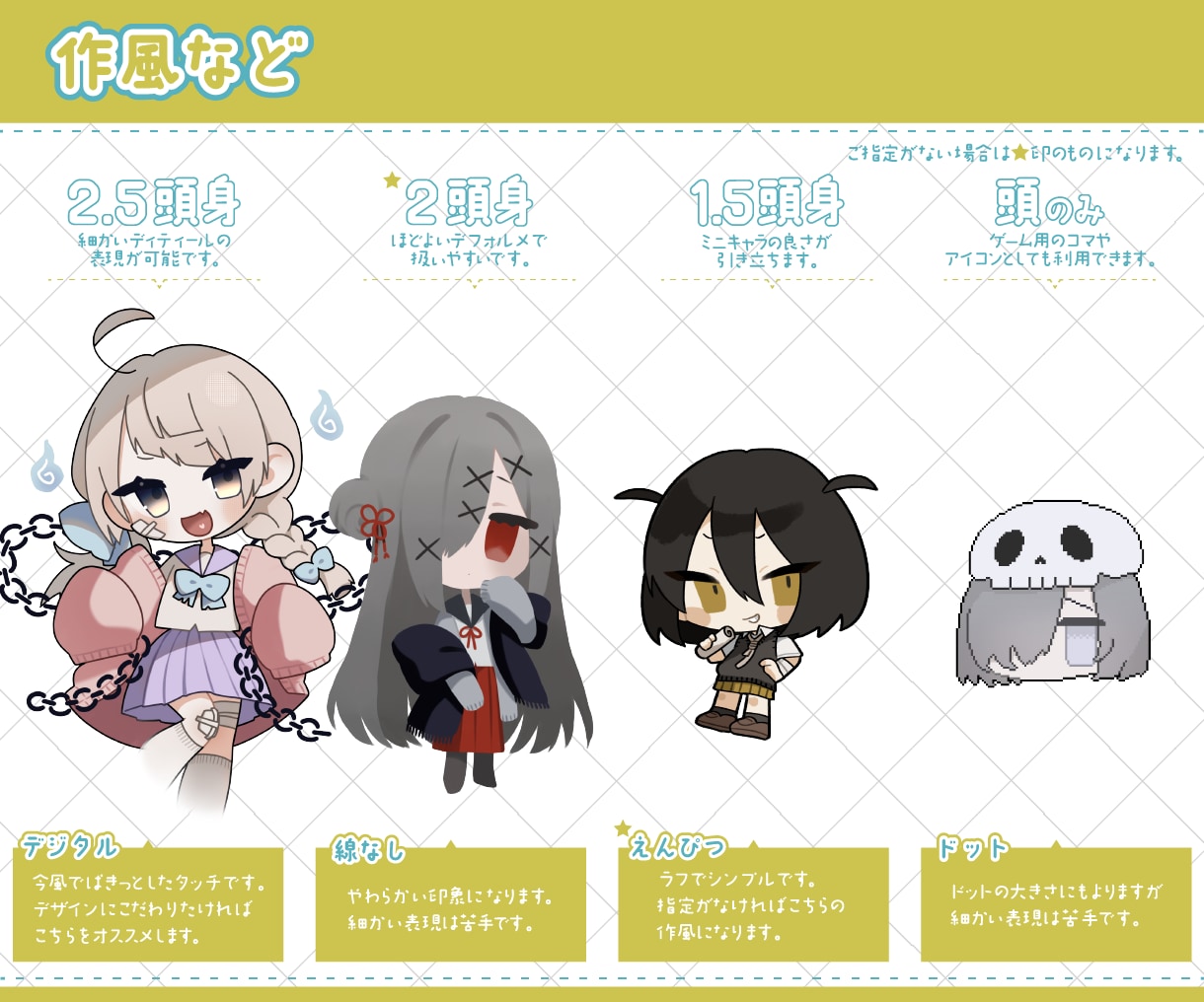 幅広く使える！デフォルメキャライラスト制作します ワガママ・こだわり大歓迎！可能な限りお答えします◎ イメージ3