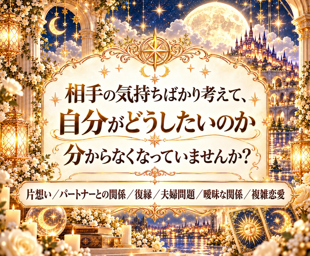 相手の気持ちを占い3日間あなたに伴走します 彼の答えを探し続ける恋愛から、自分で未来を選ぶ光の毎日へ イメージ2