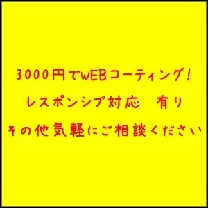 Webサイトのコーティング承ります 安く、手軽にWebコーティングを行いたい方必見！ イメージ1