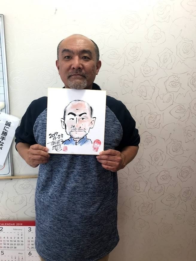 和風チックな似顔絵orペットのイラストを作成します 世界唯一の落語家+漫画家の登龍亭獅篭が似顔絵を作ります！ イメージ5
