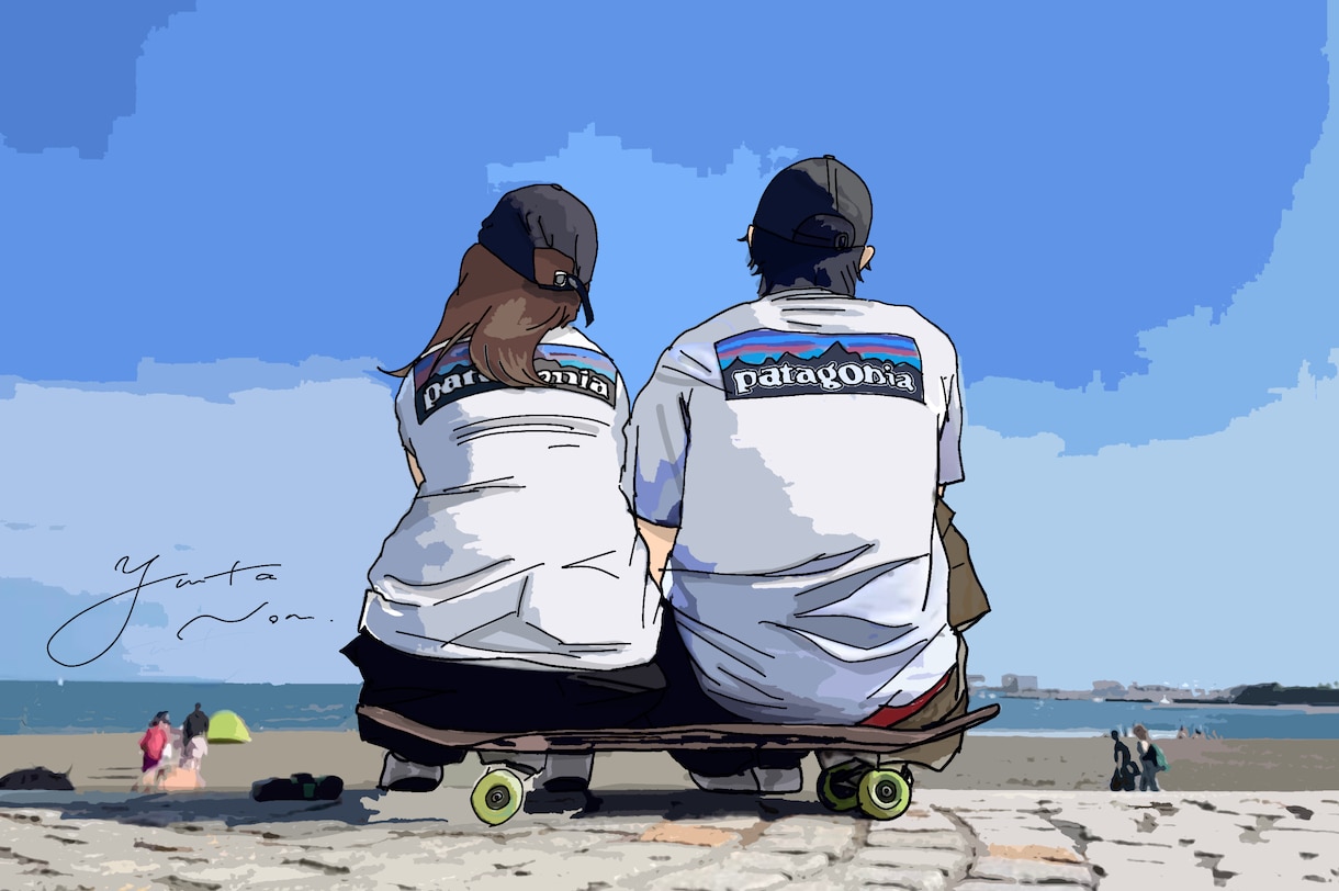 お写真をイラストに★心を込めて描きます ⚪︎アイコン　⚪︎グッズ作成　⚪︎ロゴ　　に最適！ イメージ1