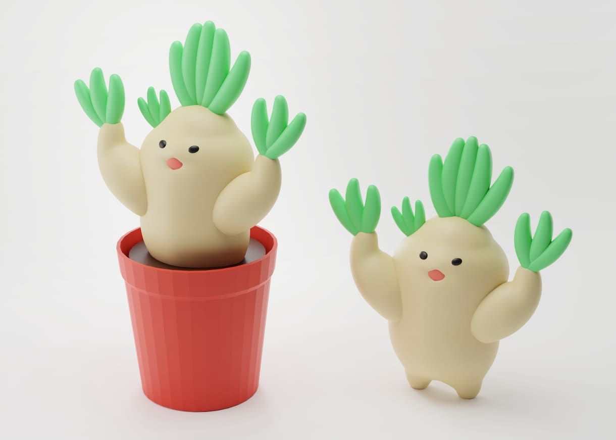 3Dプリントなどの用途の3Dモデリングをいたします かわいいキャラクターやロゴ・ネームプレートなど制作できます イメージ2