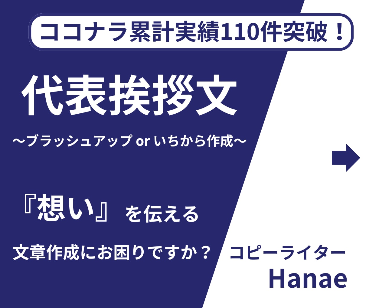代表挨拶文をブラッシュアップor作成いたします 納期柔軟対応中！お急ぎの方もご相談ください。 イメージ1