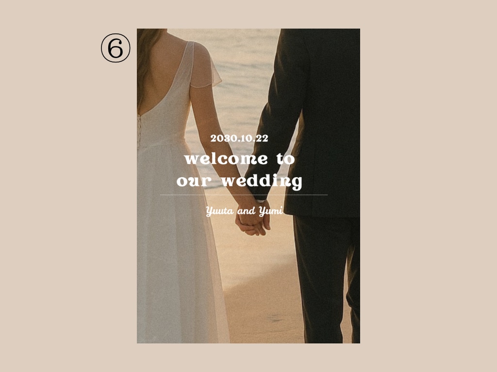 上品でおしゃれな結婚式ウェルカムボード作成します ✳︎パネル納品でそのまま飾れる！丁寧！迅速対応！ イメージ6