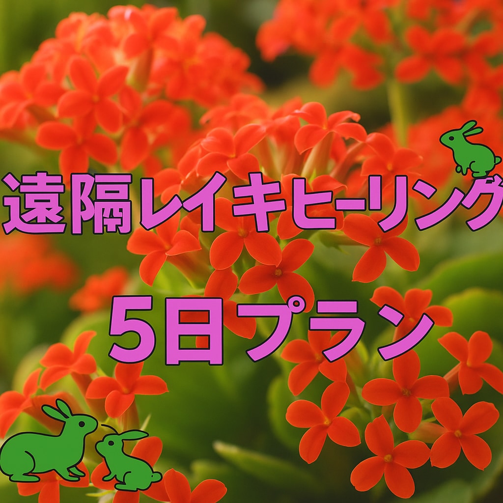 5日間の遠隔レイキヒーリングを行います 心と體が氣楽に流れ行く日々を。 イメージ1