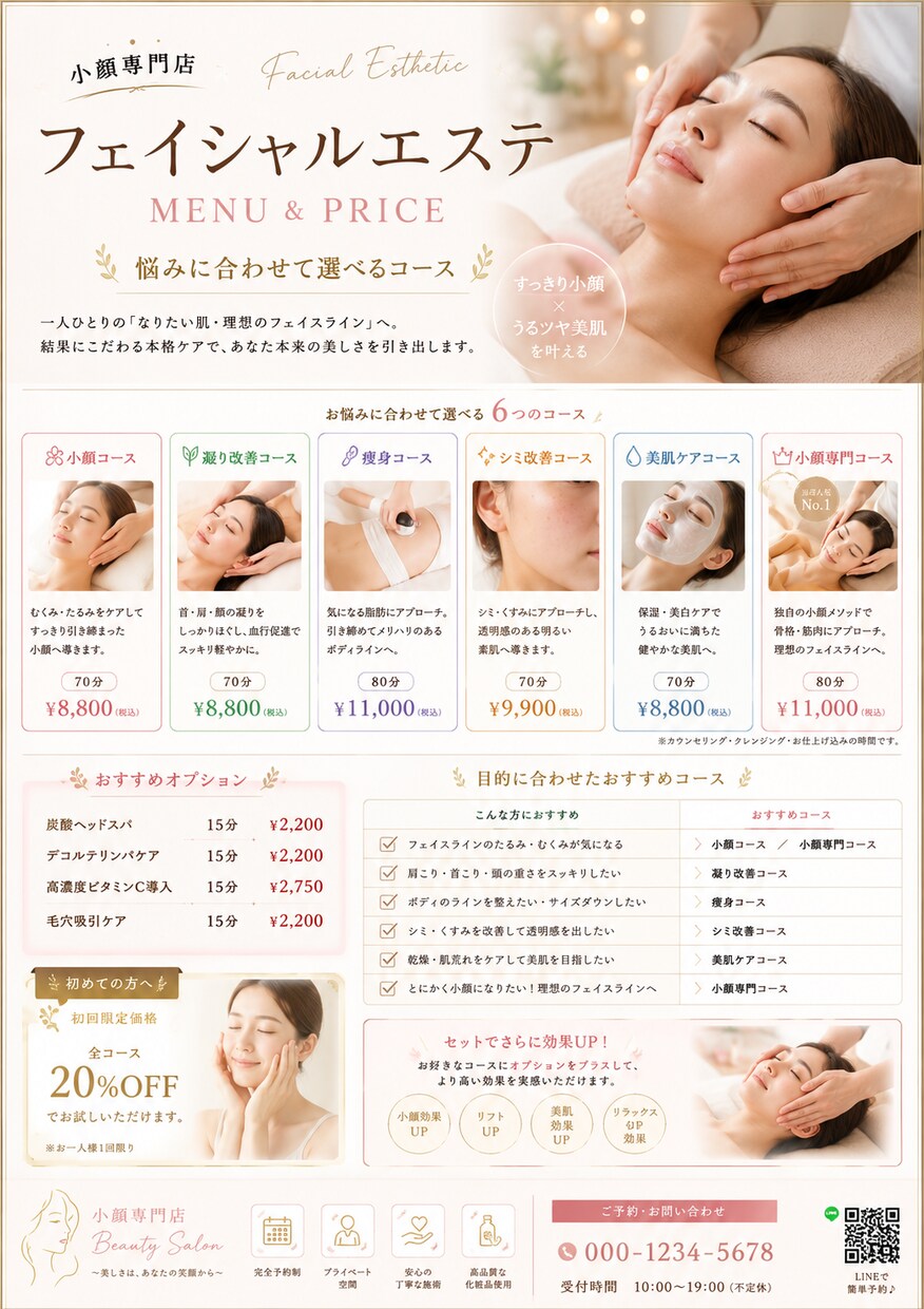 メニュー表・料金表を2,500円で制作します 見やすく伝わりやすいメニュー表・料金表を制作いたします。 イメージ6