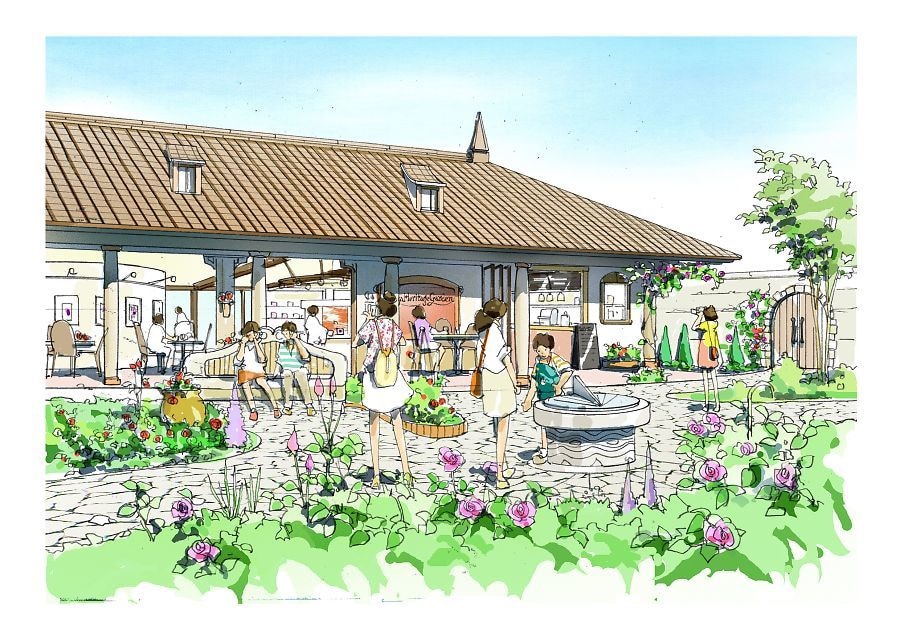 植栽プランを含め手描きパース制作します 季節に合わせたガーデニングや外構又公園プラン。 イメージ3
