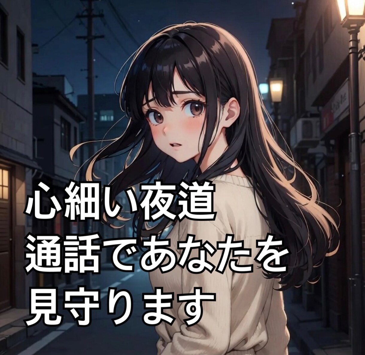 夜の帰り道に「安心見守り通話」します 「1人の帰り道、不安じゃないですか？」 イメージ1