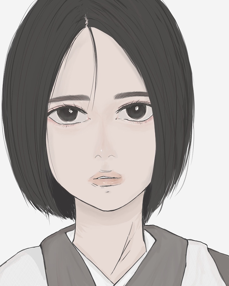 女の子のイラストを描きます どこかミステリアスで素敵な女性 イメージ1