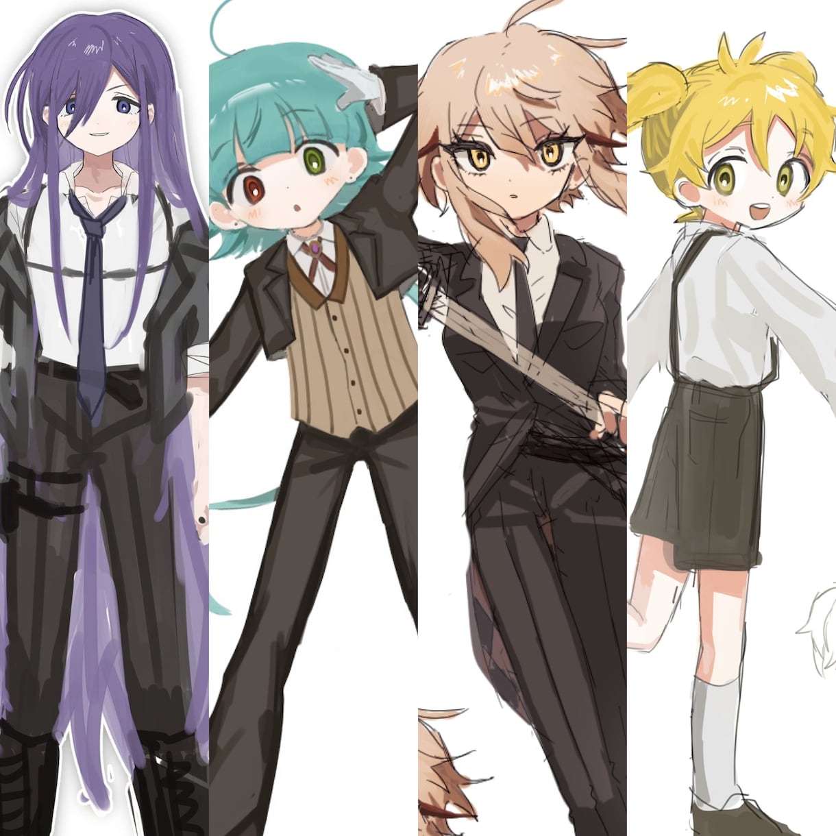 等身orデフォルメイラスト描きます ふわっとした塗りでキャラクターをかわいくします イメージ1
