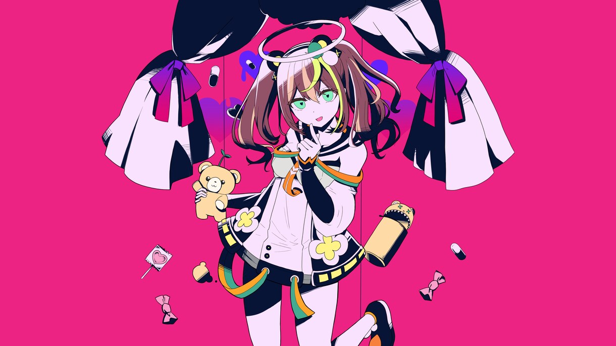 アイコンや動画サムネ・歌ってみたイラスト制作します キャラデザインや背景込みでもお受けできます！ イメージ4