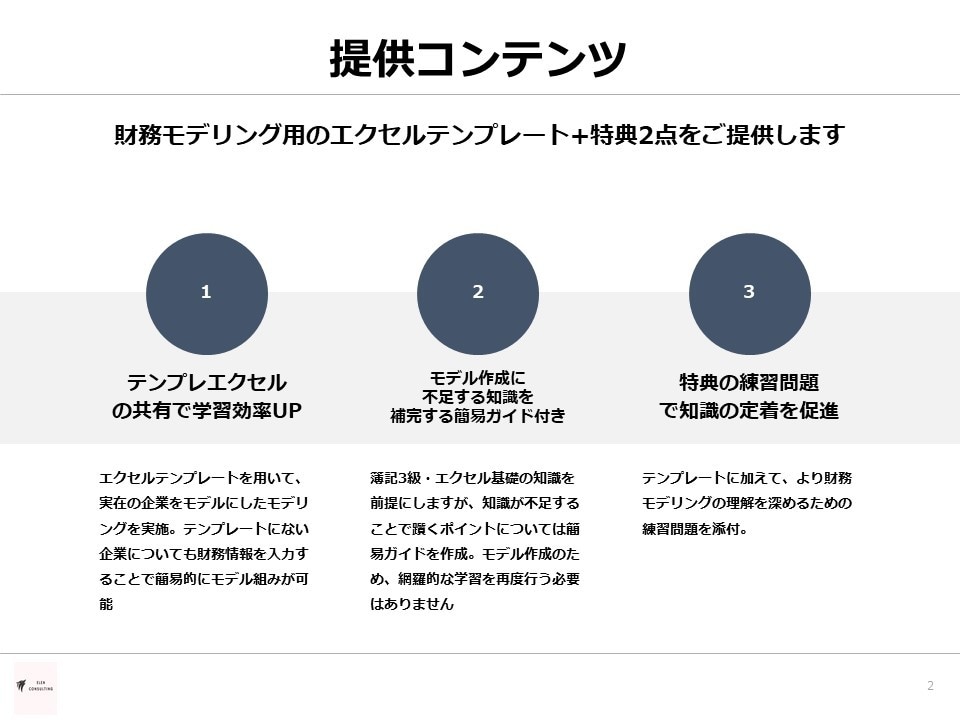財務モデリングの入門コンテンツを配布します 投資銀行出身のプロが監修した財務モデリング入門モデルです イメージ4