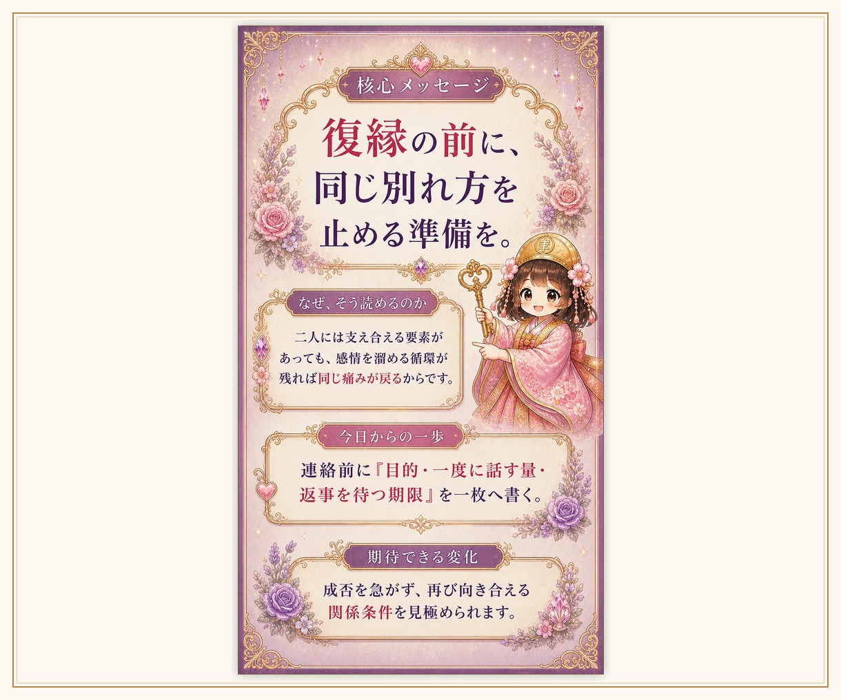 恋愛・仕事・相性などPDF鑑定書を作成します 恋愛・仕事・相性・復縁・子ども鑑定から一つ選べます イメージ6
