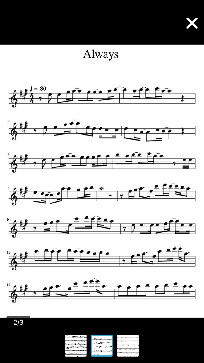 アドリブを、耳コピで楽譜作成します どの楽器でも構いません。絶対音感持ちにお任せください イメージ2