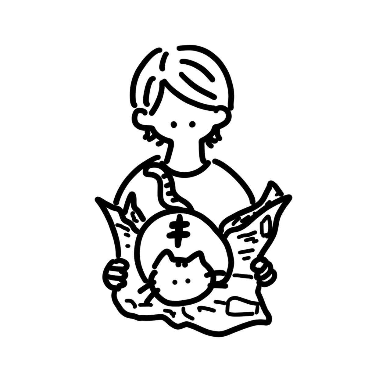 猫との暮らしをわかりやすく、シンプルに描きます 猫好きによる猫好きのためのあるある日常カット イメージ6