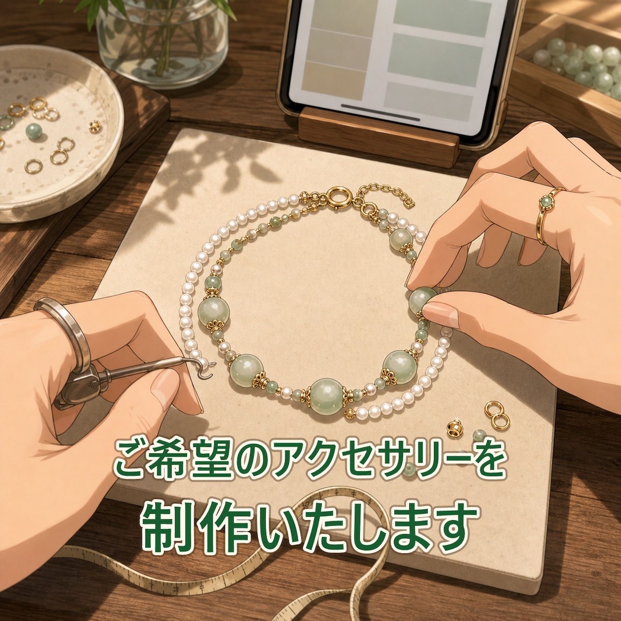 ご希望のアクセサリーを制作いたします アレルギー対策から希望の光り方、色合い、魅せ方。相談ください イメージ1